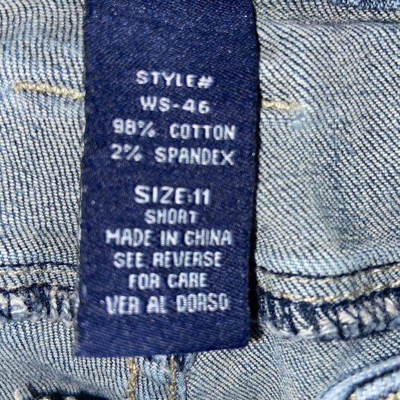 Blue Asphalt Skinny Jeans Women's Size 11 Short Blue Low Rise Dark Wash (O) - Picture 10 of 10